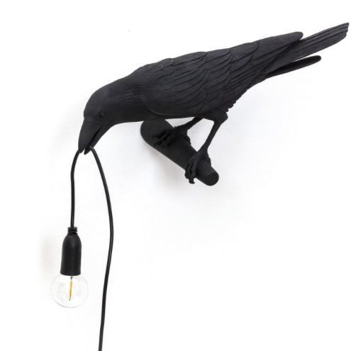 Seletti Bird Lamp Black - Wall Lamp