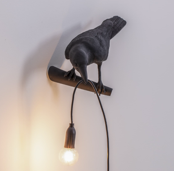 Seletti Bird Lamp Black - Wall Lamp