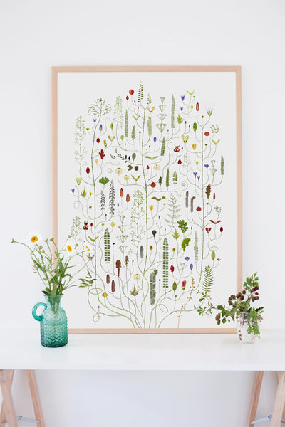 Lottas Trees - June Tree print - Smukt Print af Lotta Ohlsson