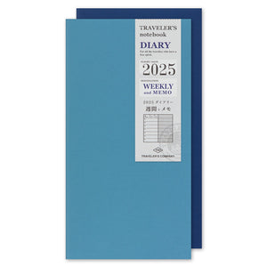 Traveler's Company Traveler's Notebook 2025 Weekly + Memo Diary