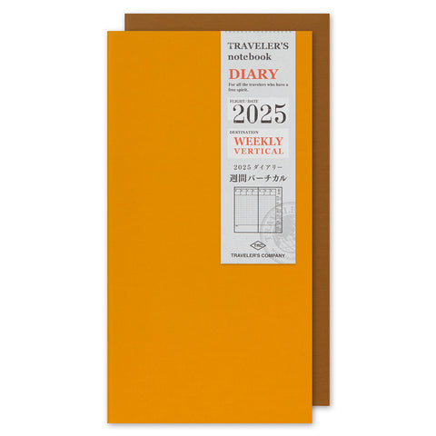 Traveler's Company Traveler's Notebook 2025 Weekly Vertical Diary