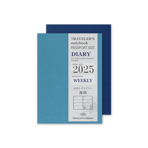 Traveler's Company Traveler's Notebook 2025 Weekly Passport Size