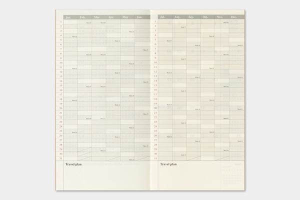 Traveler's Company Traveler's Notebook  2027 Monthly Diary