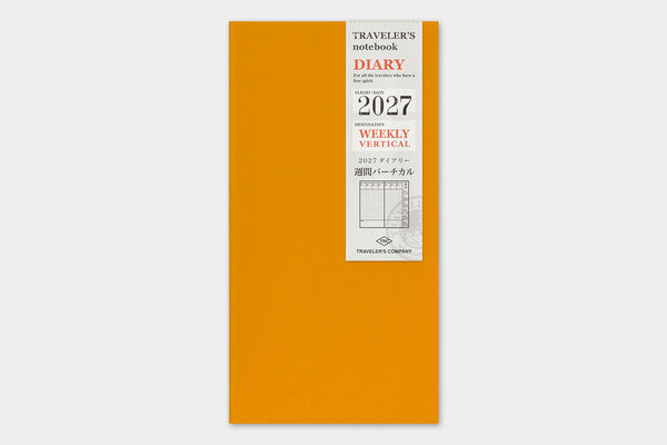 Traveler's Company Traveler's Notebook  2027 Weekly Vertical Diary