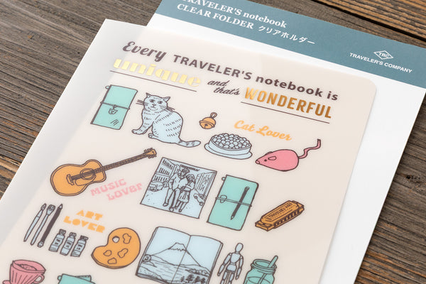 Traveler's Company Traveler's Notebook Clear Folder 2027