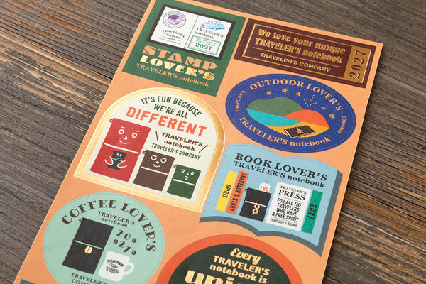 Traveler's Company Traveler's Notebook Customised Sticker Set 2027