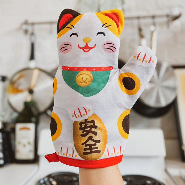 FRED Feline Lucky Oven Mitt