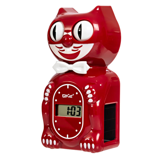 Solar Kit Cat Klock Digital Alarm Klock – Space Cherry - Vækkeur