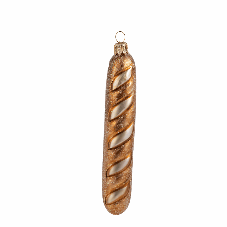 Baguette Christmas ornament - Julepynt i Glas