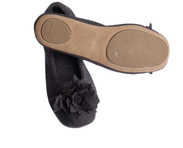 Pampuschen Grace Ballerina - Dark Grey (antracite)