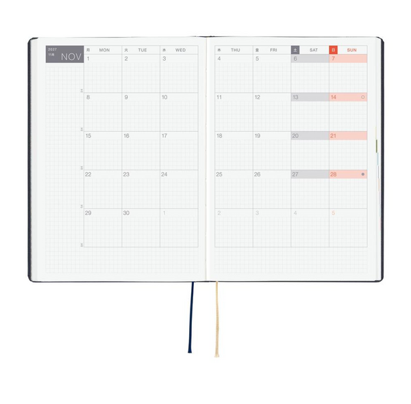 Hobonichi Techo 2027 HON Slash Navy A5