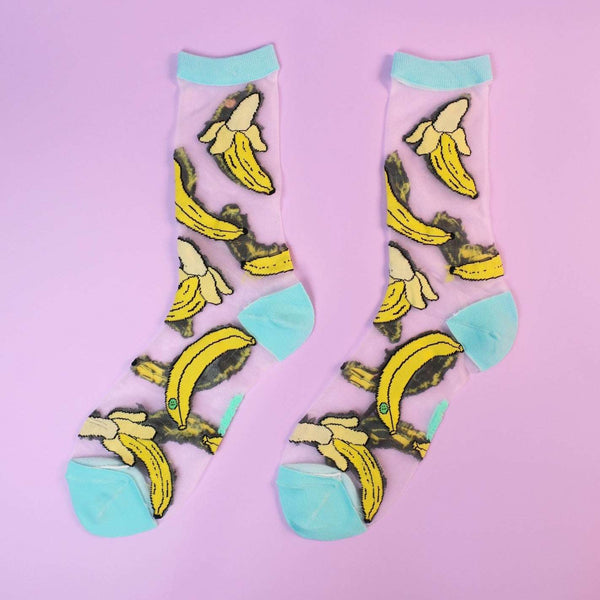 Coucou Suzette - Banana Sheer Socks - Sokker