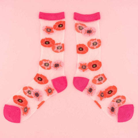 Coucou Suzette - Poppy Sheer Socks - Sokker
