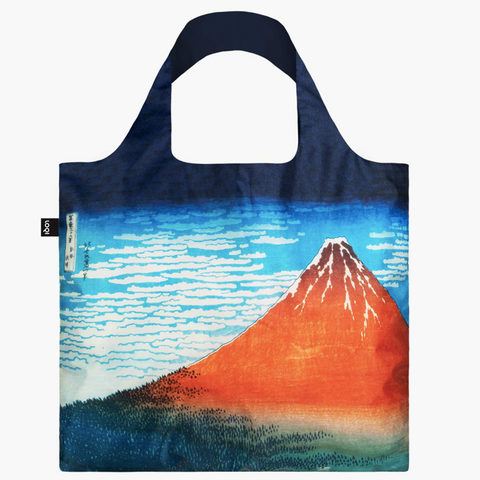 Loqi Reusable Recycled Bag - Red Fuji by Katsushika Hokusai