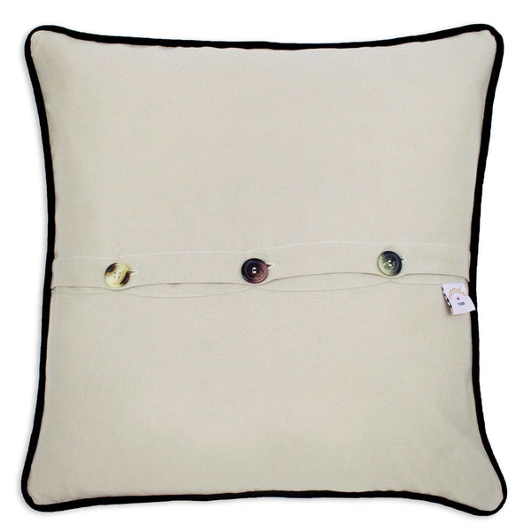 Hand Embroidered Pillow London - Håndbroderet pude med motiver