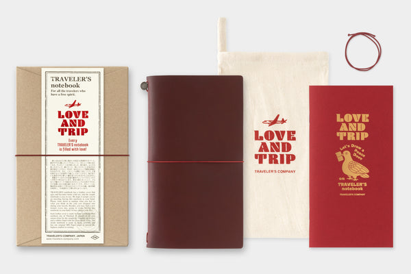 Traveler's Company Notebook Love and Trip - Pre Order