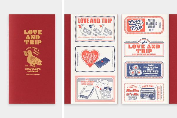 Traveler's Company Notebook Love and Trip Refill - Pre Order