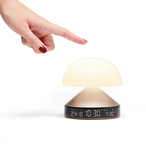 Lexon Mina Sunrise Gold Alarm Clock and Lamp - vækkeur/lampe