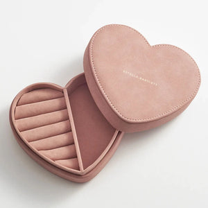 Estella Bartlett Heart Jewellery box - Pink Velvet