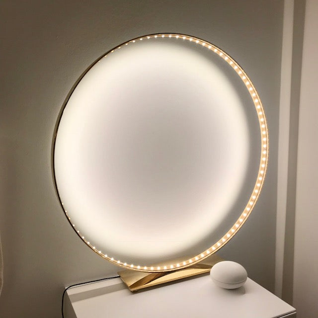 Le Deun Luminaires Circle Light - Gold - Bordlampe Med Dioder
