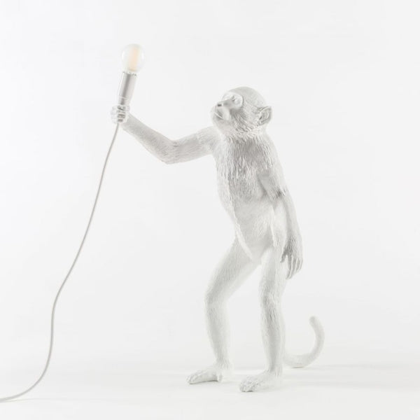 Seletti Monkey Lamp White Standing