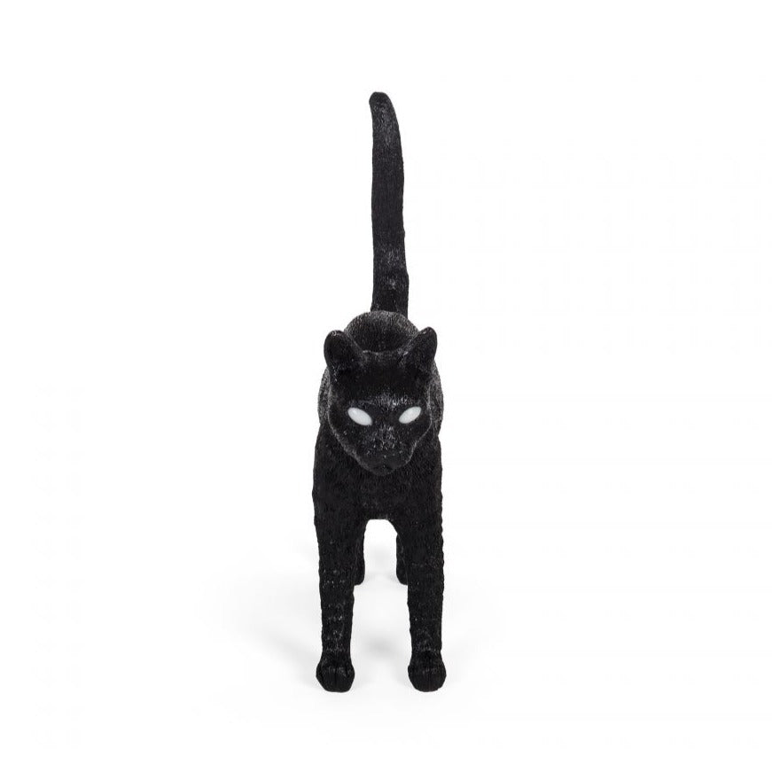 Seletti JOBBY Cat Lamp Black