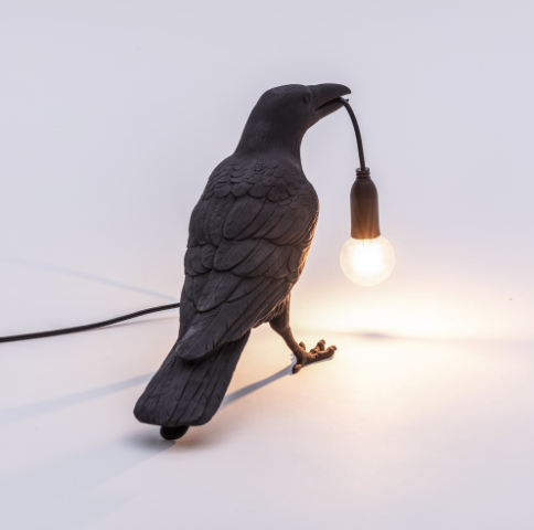 Seletti Bird Lamp Black - Table Lamp - Bordlampe Fugl-3 weeks delivery