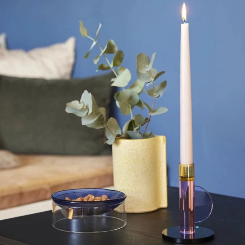 Hübsch - Astro Candlestick Pink