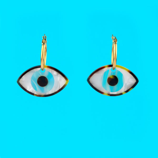 Coucou Suzette - Blue Eye Earrings