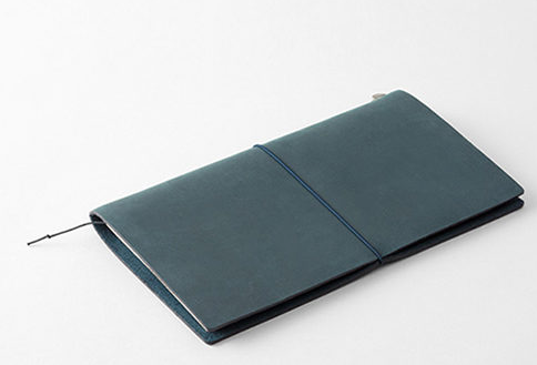 Traveler's Company Traveler's Notebook Blue - Notesbog med Cover I Læder