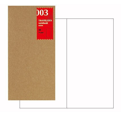 Midori Japan Traveler´s Notebook Refill 003 plain (ulinieret)  køb i areastore.dk