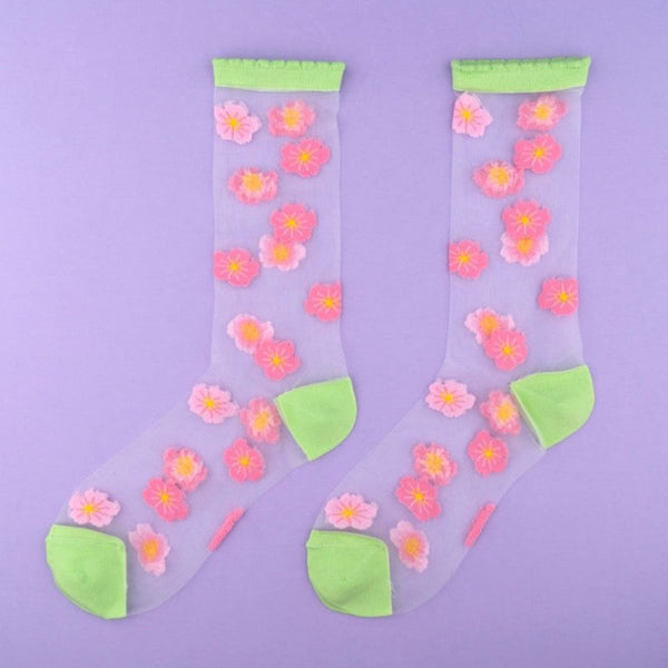 Coucou Suzette - Sakura Sheer Socks